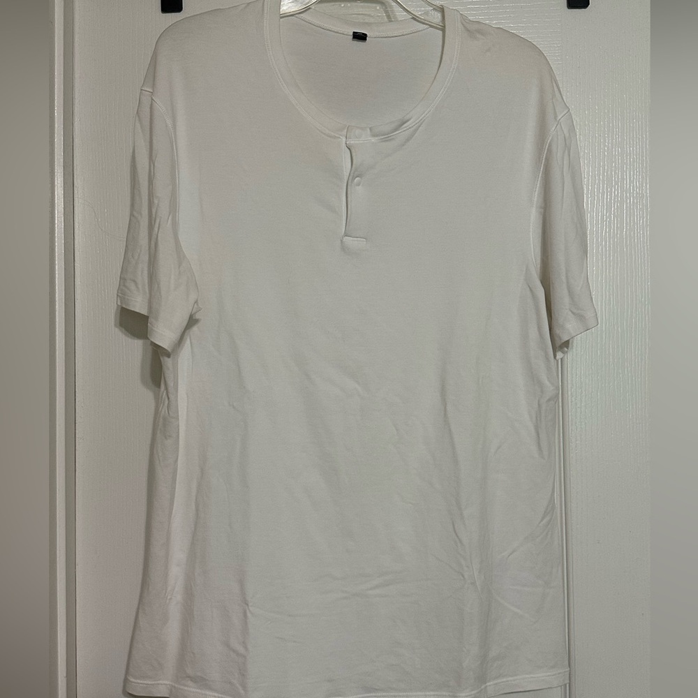 lululemon athletica White Short Sleeve Henley